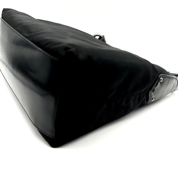 FINAL DROP! Prada Tessuto Nylon & Leather Bag with Grommet Embellishment - Picture 12 of 16